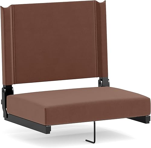 Miniatura 32 de Flash Furniture - asiento cómodo para usar en gradas de Flash - soporta 500 libras Silla de estadio ligera con asa y asiento ultra acolchado