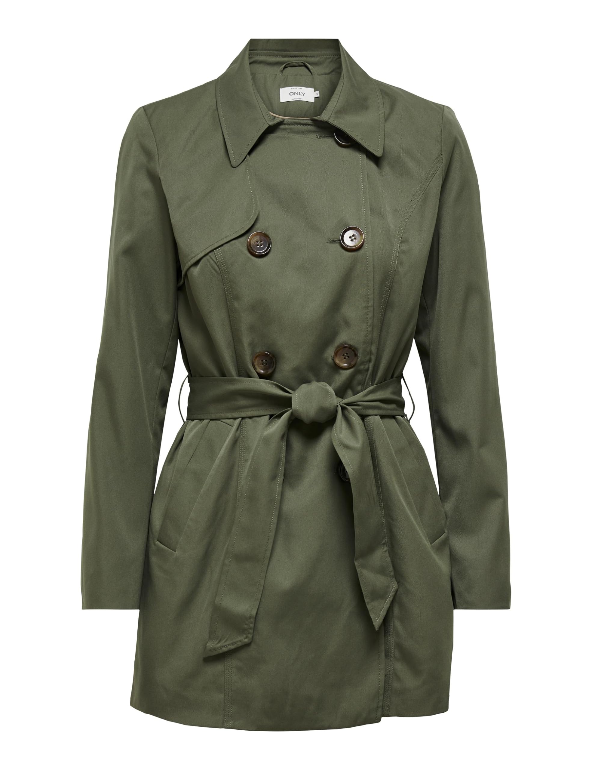 ONLY Women's Onlvalerie Trenchcoat Cc OTW Trenchcoat Not Applicable, Grape Leaf, S