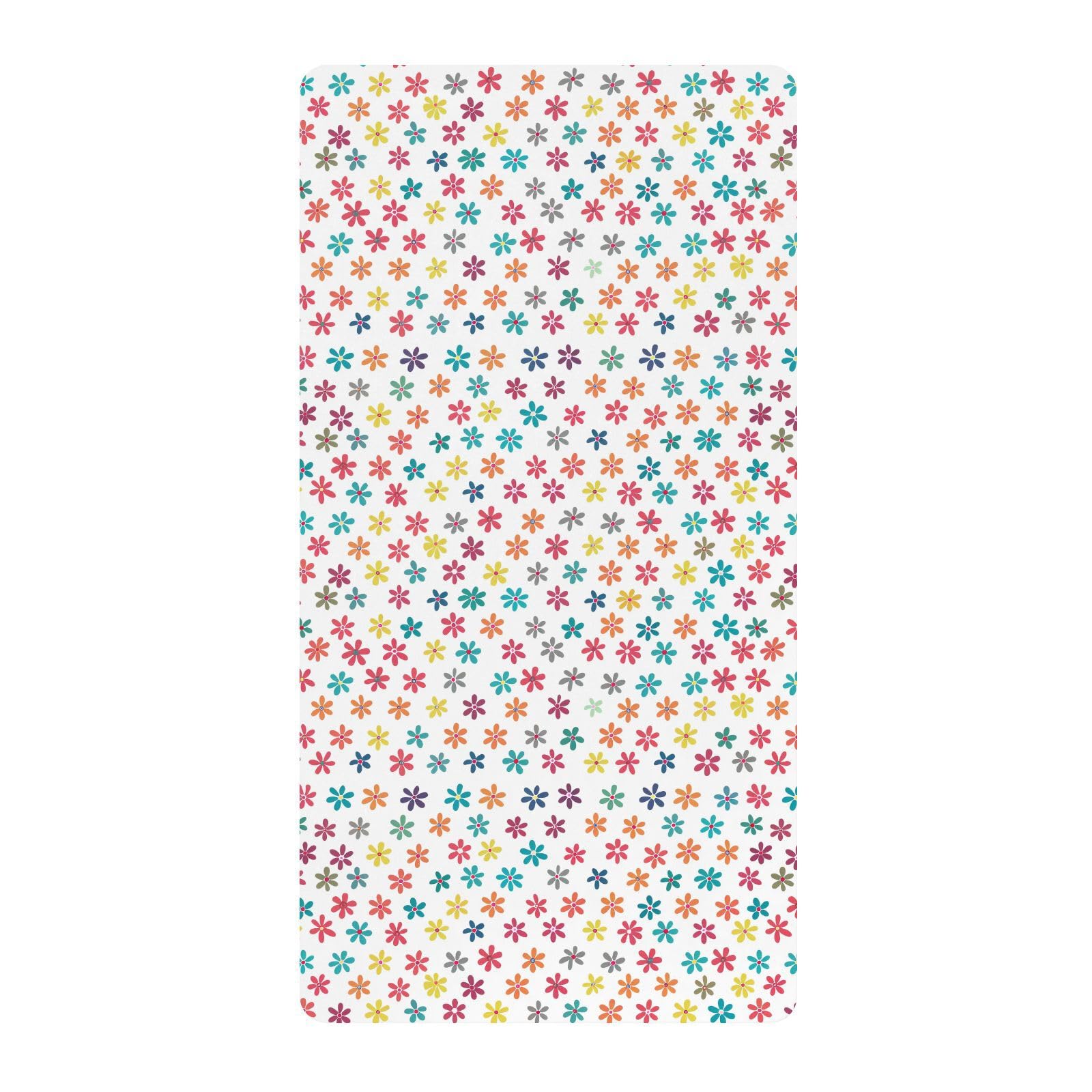 Drap de lit en coton bébé fleurs pour une chambre douce et sereine