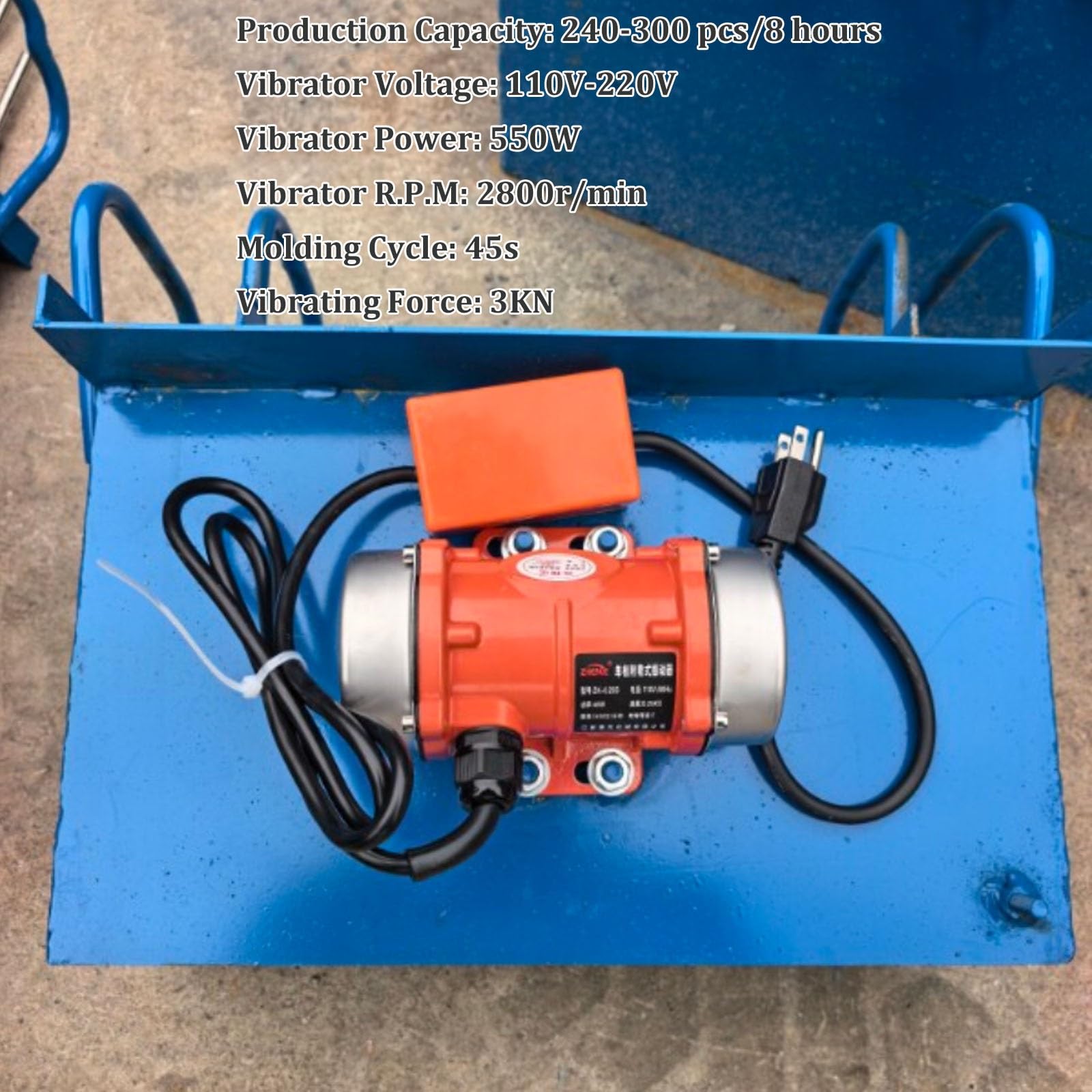 Machine à fabriquer des blocs de ciment, briqueterie électrique portable