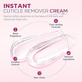 Modelones Cuticle Remover Cream Cuticle Softener Nail Repair for Damaged Nails Cuticle Remover Liquid for Nail Care Manicure Kit for Women 60ML 2.12 FL OZ