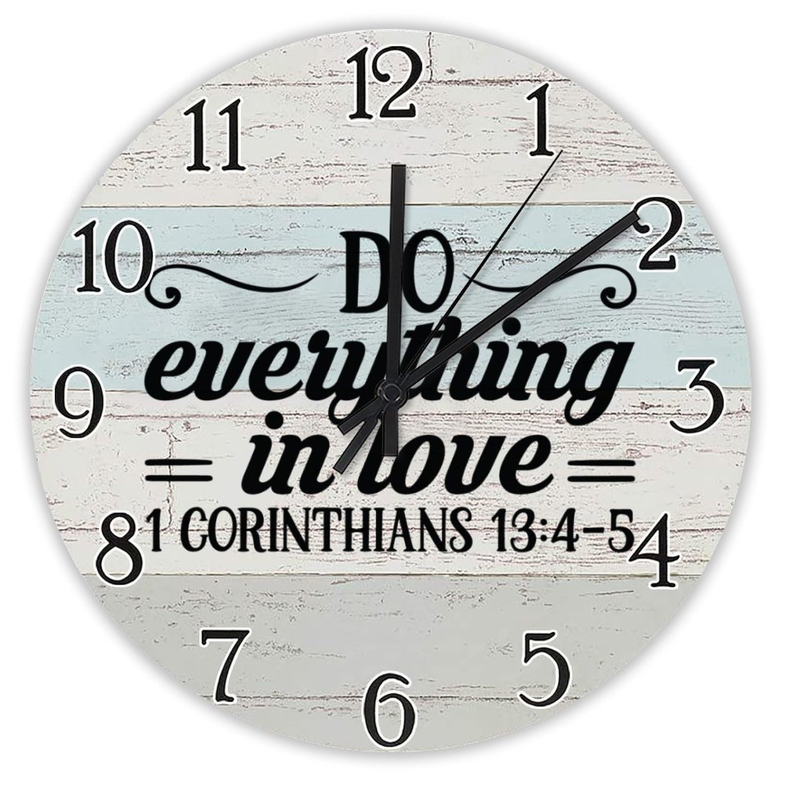 Horloge chrétienne Do Everything in Love pour célébrer l'amour au foyer