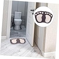 Vista 8 de PRETYZOOM Tapete absorbente para pies, tapete de baño, decoración del hogar, dormitorio, tapete antideslizante para el suelo, alfombra de baño