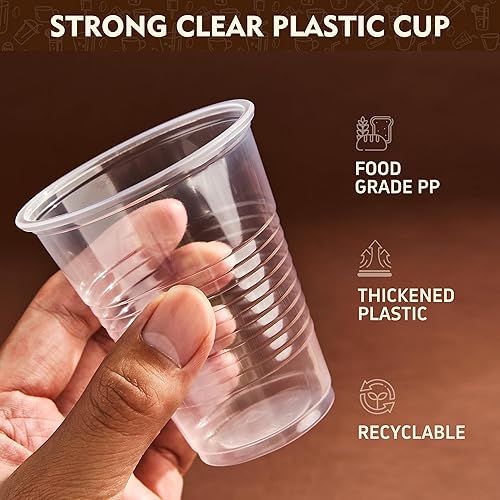 Miniatura 5 de YEEHAW Vasos de plástico de 12 onzas, paquete de 300 vasos desechables transparentes para bebidas frías, vasos de fiesta transparentes, sin BPA