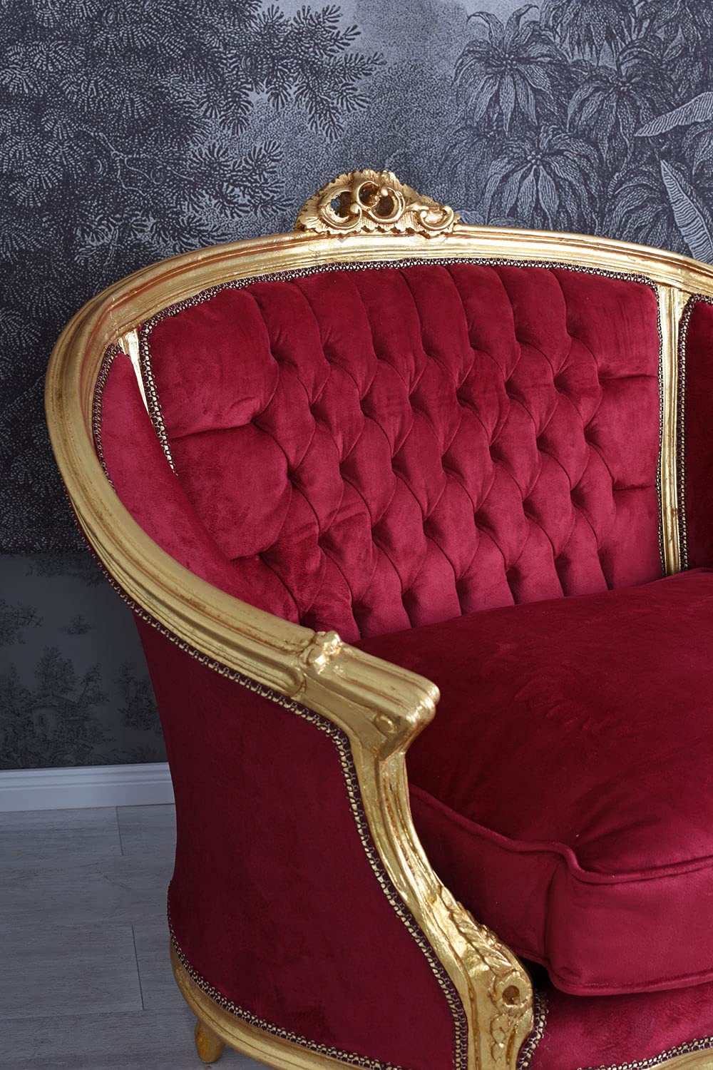 Phoenix, royal canapé canapé de style rococo rouge-style-exclusivité palazzo