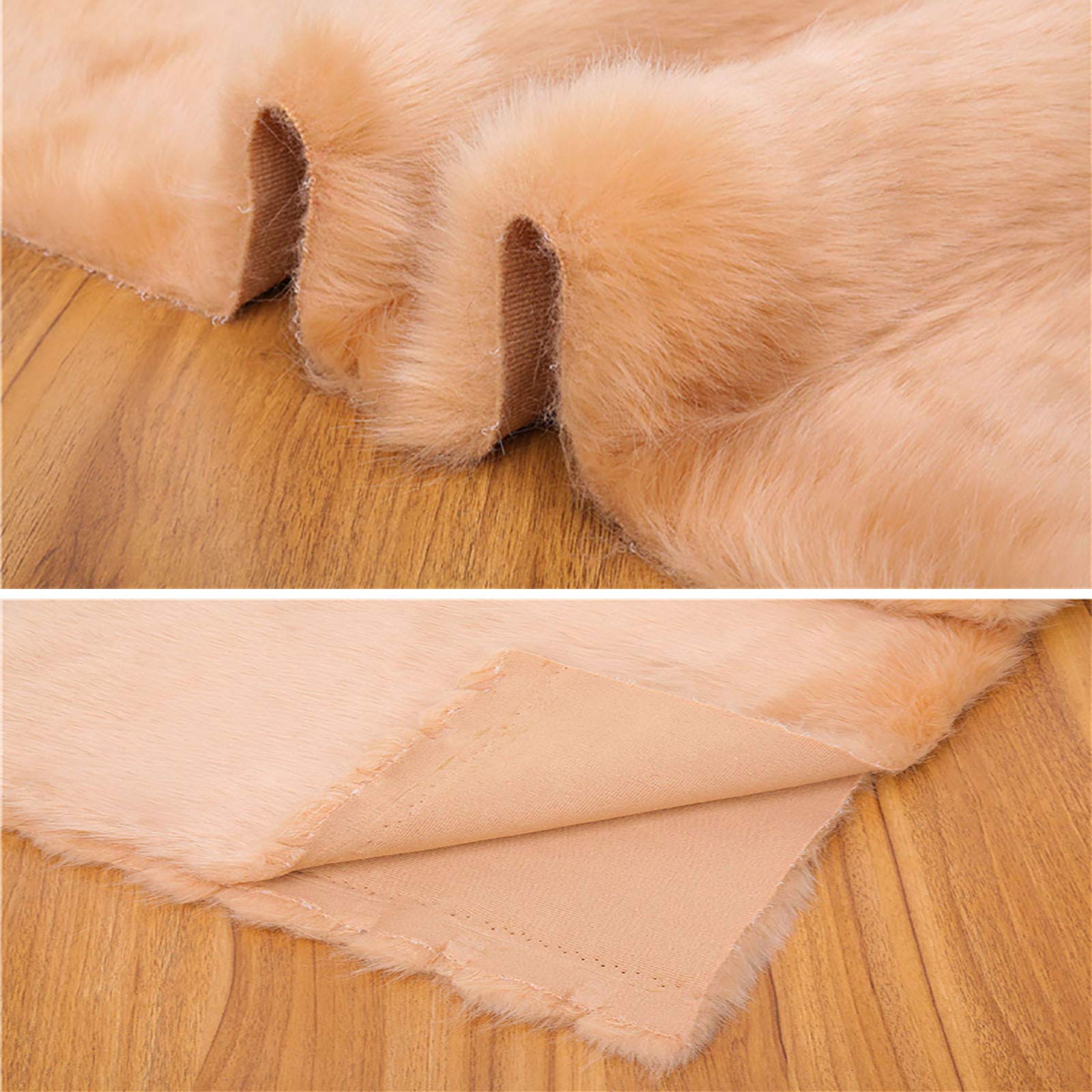ApuaVireo&Co Miękkie syntetyczne futro 170 x 50 cm grube sztuczne futro pluszowa tkanina na tło DIY DIY szalik do szycia kołnierz kurtka kamizelka lalki poduszka poduszka do siedzenia (6 różowy)
