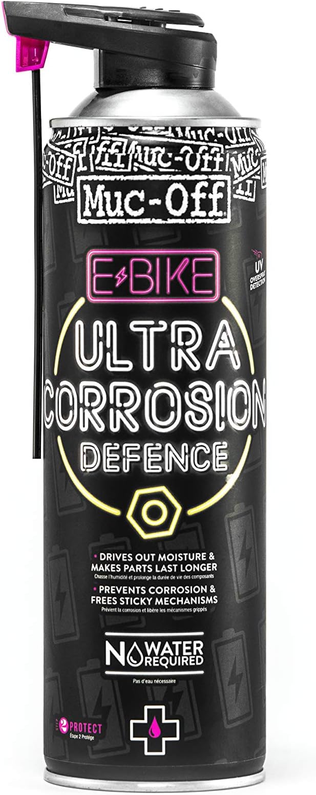 Muc Off 1112 E-Bike Ultra-Corrosion Defence, 485 Millilitres - Advanced Anti-Corrosive Protection Spray for Electric Bikes - Prevents and Dissolves Rust