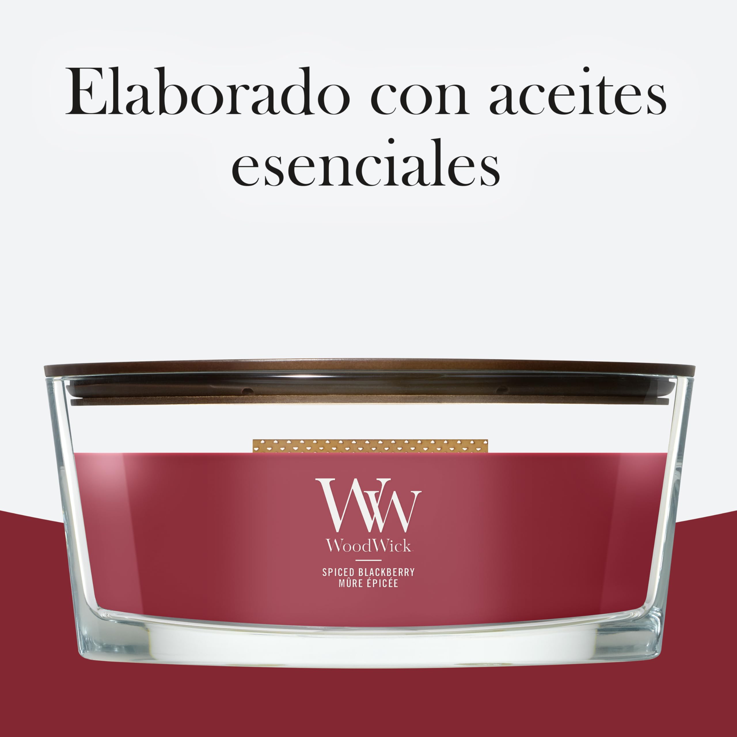 Woodwick Spiced Blackberry Świeca Zapachowa, M