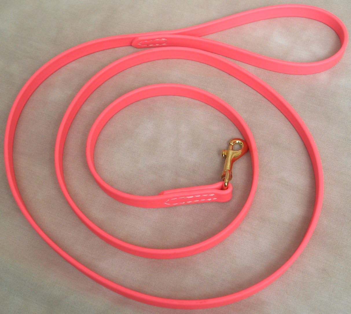 6' Long 1/2" Hot Pink Beta Biothane Dog Leash Pet