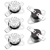 Vista 12 de uxcell KSD301 Termostato 221.0 °F/221 ° F 10 A Normalmente Cerrado N.C Ajuste Snap Disc Interruptor de temperatura para microondas, horno, cafeteras