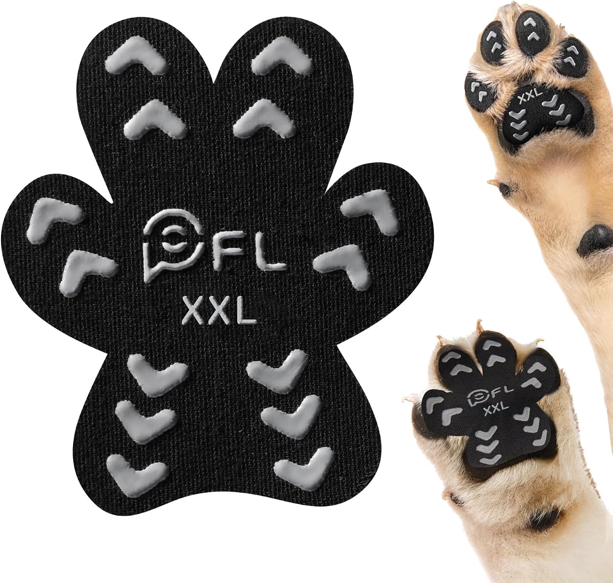 Anti Slip Dog Paw Protectors Pads for Senior Dogs on Hardwood Floor 48 Pcs
