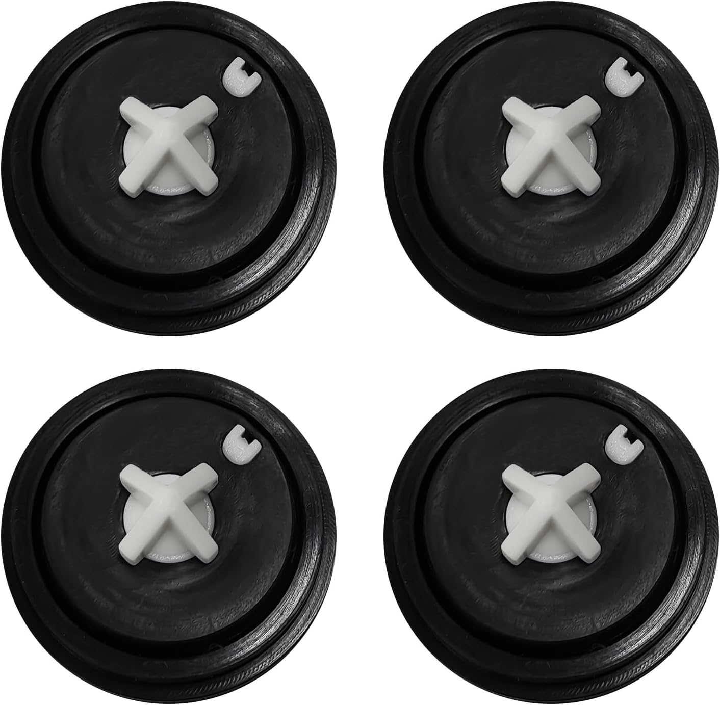 4 Pieces Valve Diaphragm Gasket, Float Valve Diaphragm Gasket, Rubber Gasket, Compatible Replacement Diaphragm Gasket, Water Tank Valve Seal Diaphragm Gasket (Black)