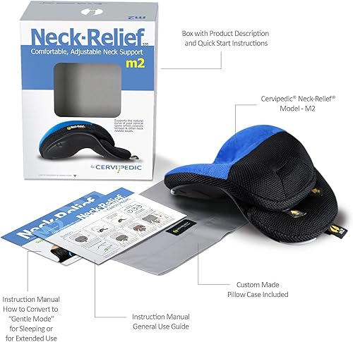 Miniatura 9 de Cervipedic Neck Relief M2 - Relajante de cuello y hombros - Clínicamente probado para reducir la tensión del cuello y los espasmos musculares -
