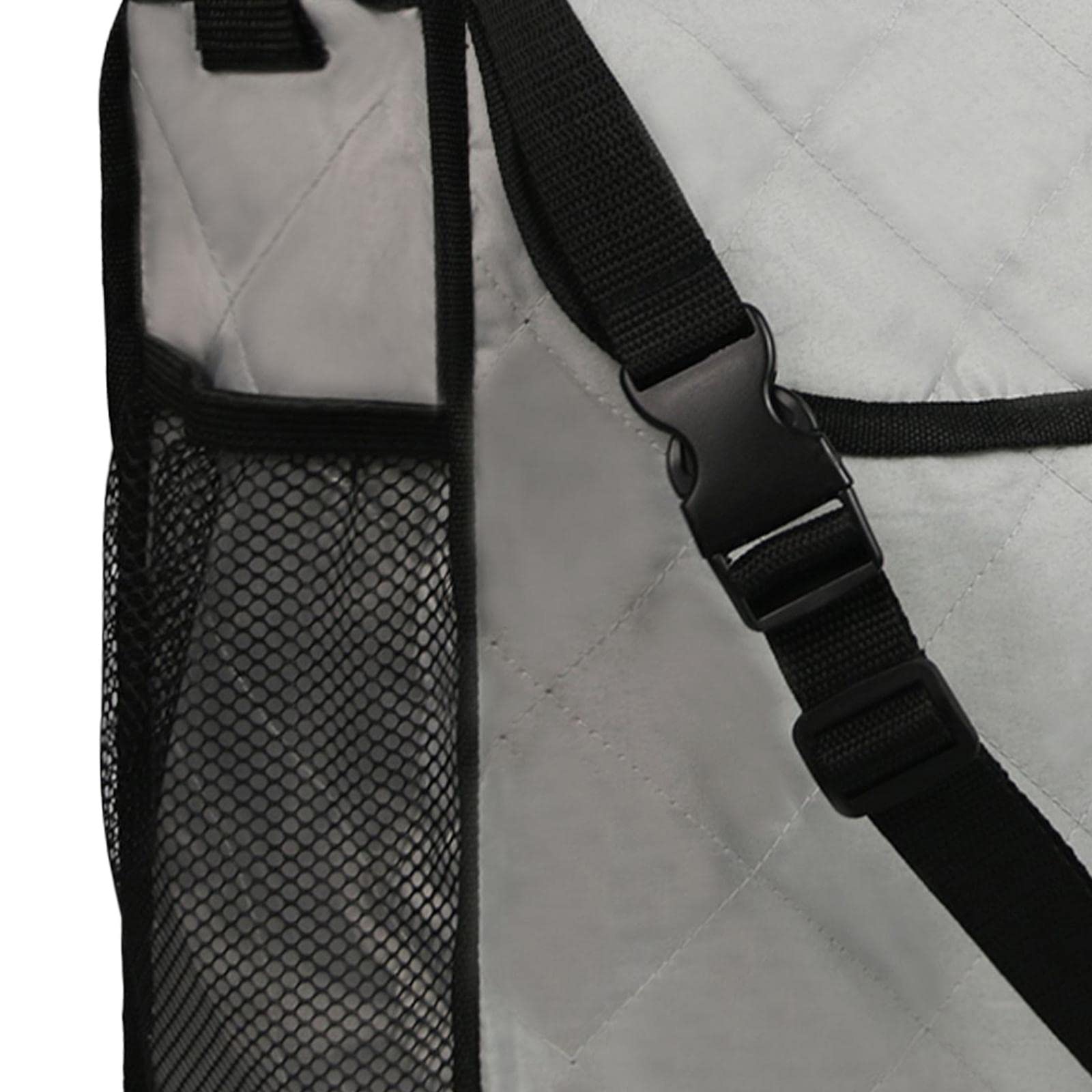 Bolsa Organizadora para Silla de Ruedas con Múltiples Compartimentos Y Correa para El Hombro, de Poliéster, Práctica para Adultos Y Mayores, Gris