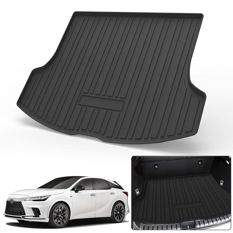 Forro de porta-malas sob medida para Lexus RX 350, 350h e 500h 2023–2026 em TPE preto Elsetyler