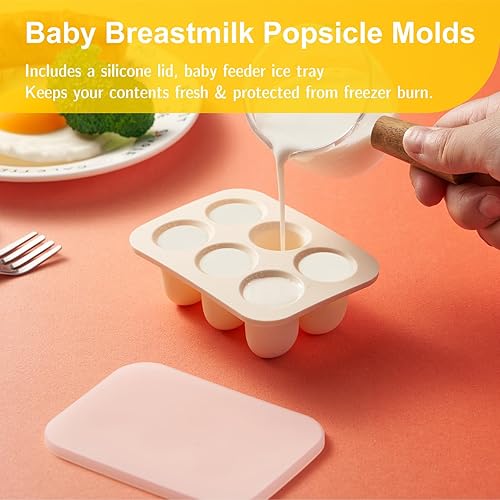 Miniatura 5 de Alimentador de frutas para bebés con molde de paleta, lindos juguetes de dentición, mordedores de silicona para bebés de 3 a 12 meses para regalo de