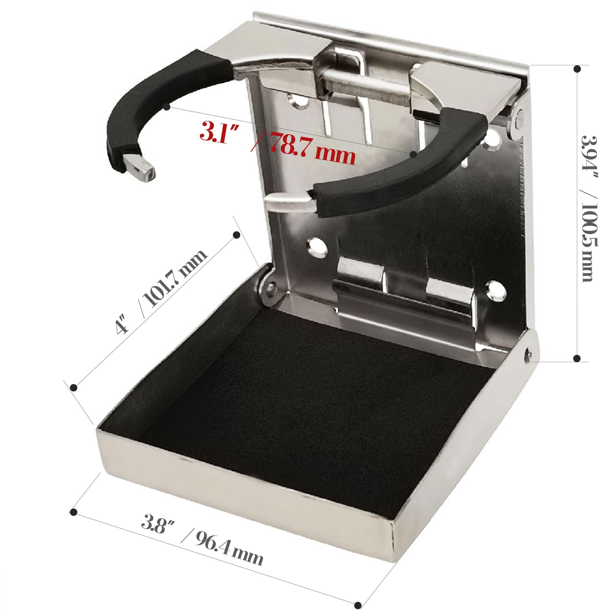 Guidon 22-32mm Porte-gobelet Universel Pour Moto/ATV - Aluminium - Ajustable 22-32 Mm - Idéal Randonnée Accessoire Moto Atv