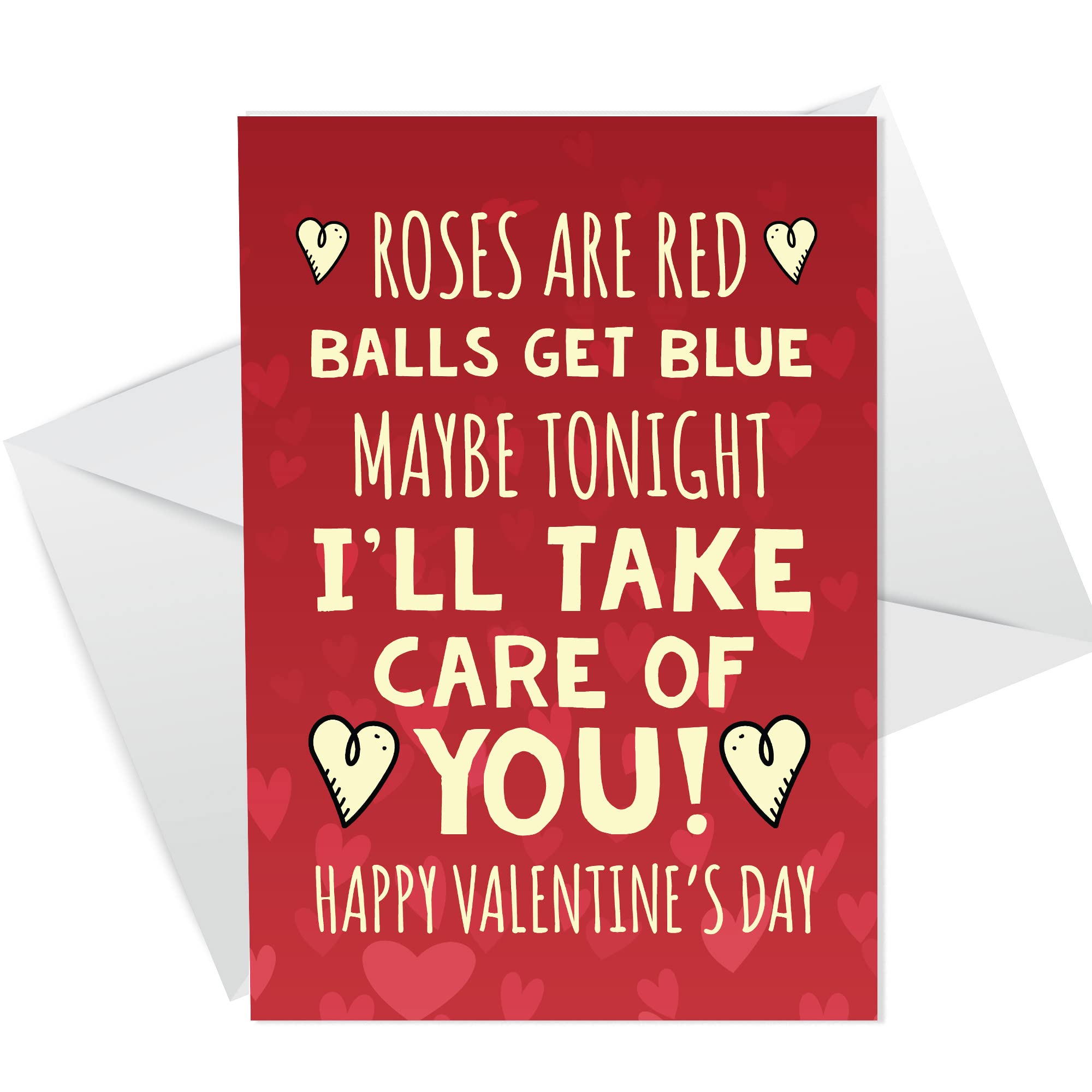 RED OCEAN Funny Valentines Day Card For Boyfriend Husband Rude Humour Joke Card For Him Men
