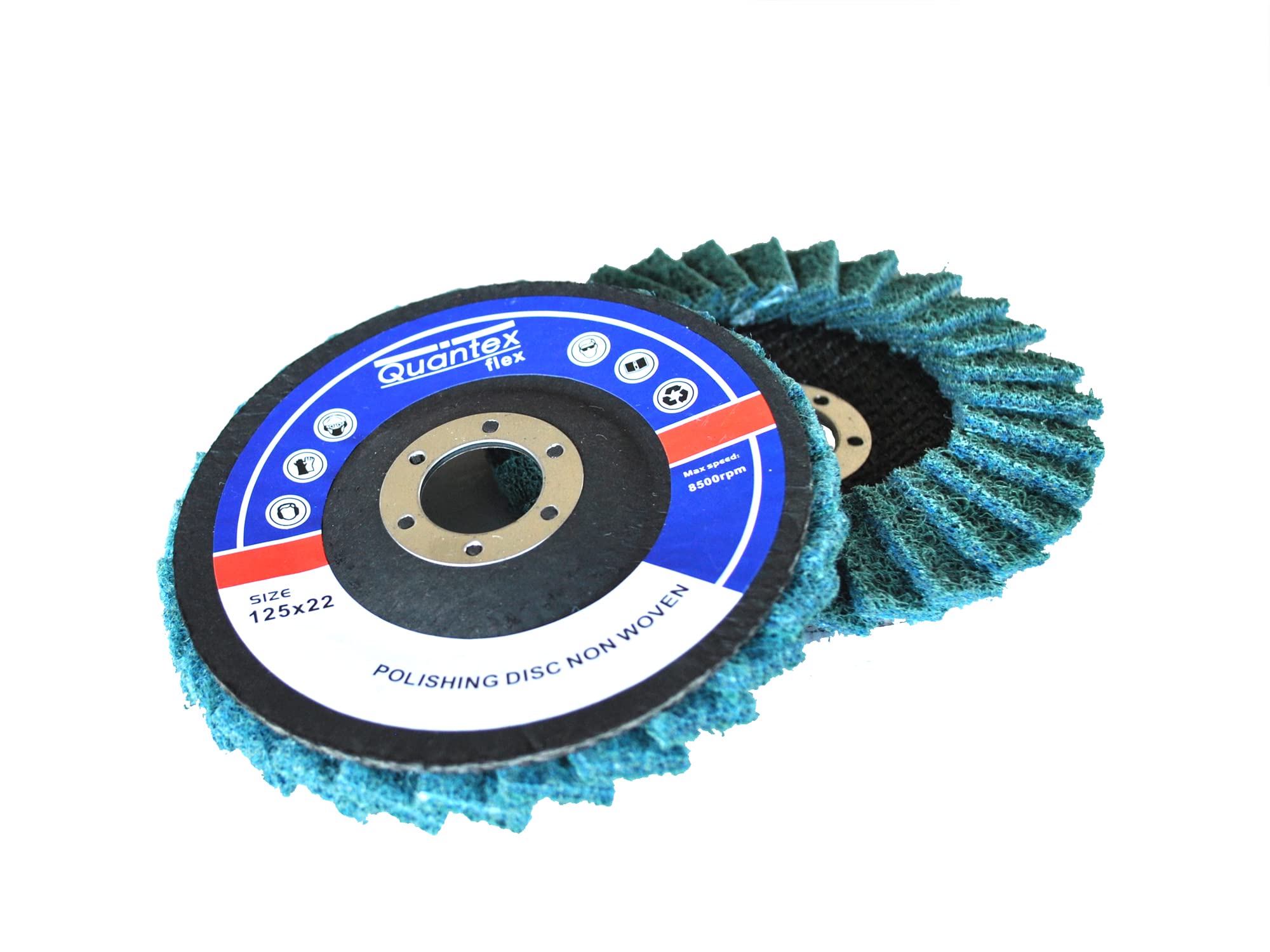 5 Stück 125mm Polierfächerscheibe Fein/Fine Vlies Polierscheibe, 22.23mm, Polier Scheibe.