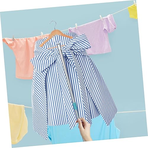 Miniatura 9 de Costura de riel de ropa, ganchos de utilidad, sombras, estantes, palillos para exteriores, línea de ropa al aire libre, barra de alcance, poste de