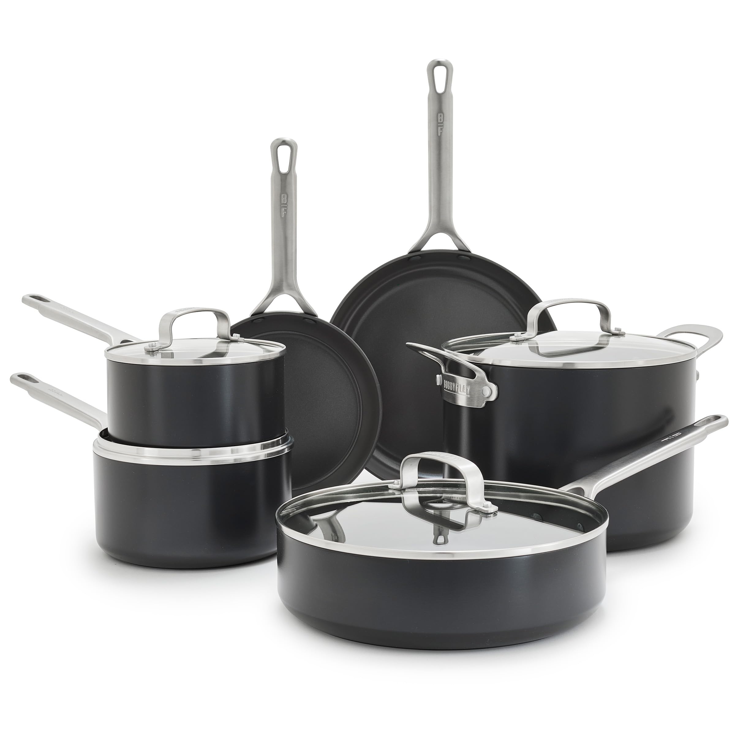 GreenPan x Bobby Flay Hard Anodized Nonstick 10 Piece Cookware Set