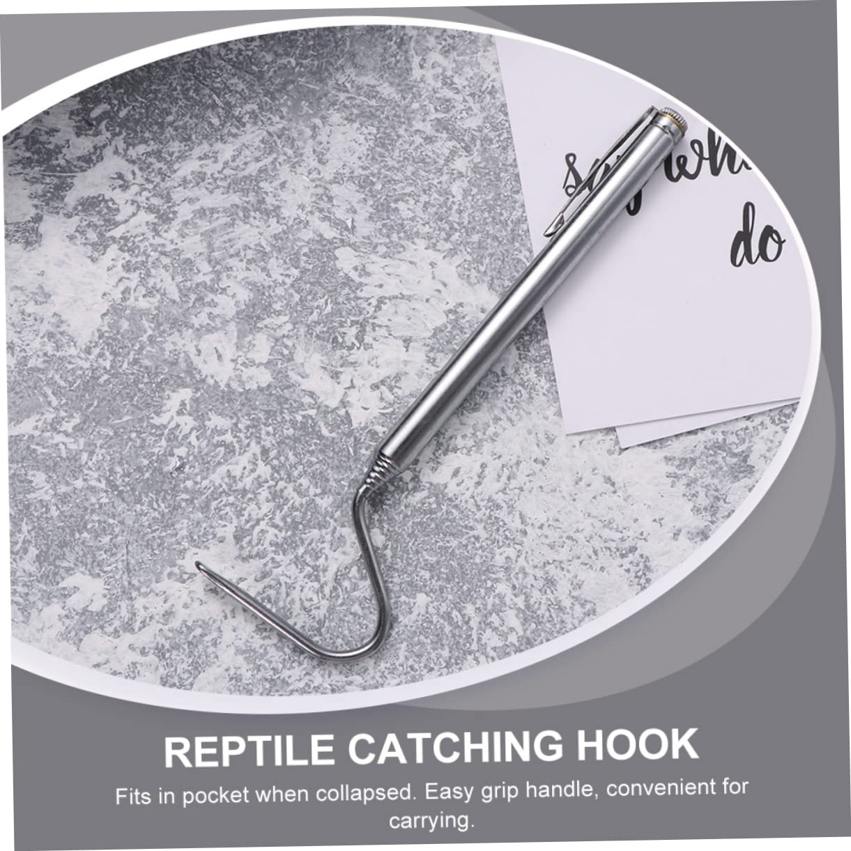 6piezas Gancho Retráctil para Serpientes Herramienta De Captura De Reptiles De Inoxidable para Entusiastas De Reptiles