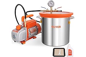 VEVOR 3 Gallon Vacuum Degassing Chamber Kit: Enhanced Woodworking and Craftsmanship Tools