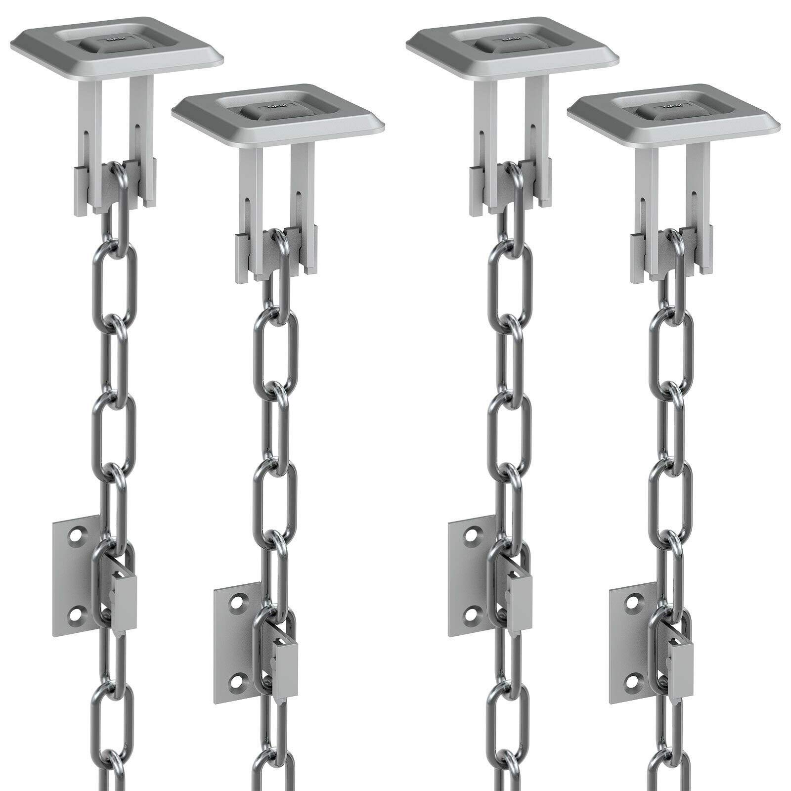 2 x Paar BASI® Gitterrost-Sicherung GS70 Einbruch-Schutz Zusatz-Sicherung für Licht-Schacht Keller-Schacht