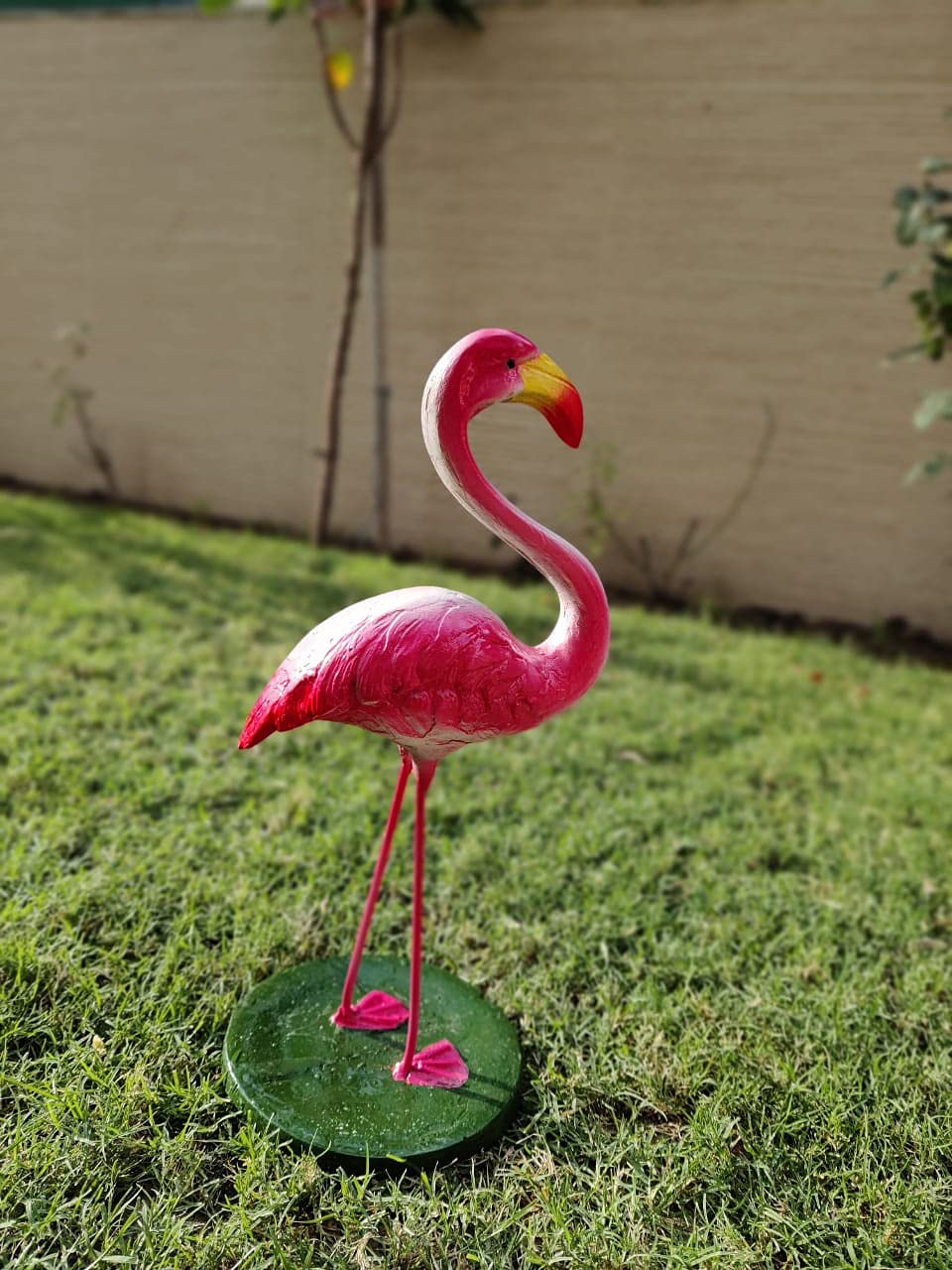 Pink Flamingos Lawn Decoration - Garden Art -1