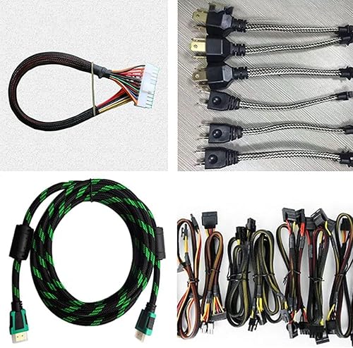 Miniatura 8 de Othmro 1 cable protector de cable expandible PET de 39.4 pulgadas/3.28 pies, cable de tubo de telar de 0.79 pulgadas de ancho, funda flexible de