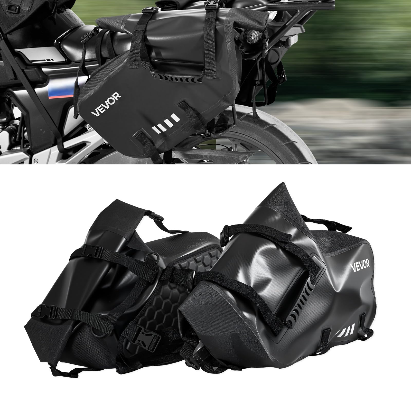 VEVOR Motorradtasche Seitentasche 28 L Produktbeschreibung