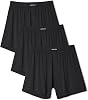 DAVID ARCHY Mens Underwear Bamboo Rayon Boxers Breathable Boxer Shorts Cooling Pajama Shorts 3 or 5 Pack