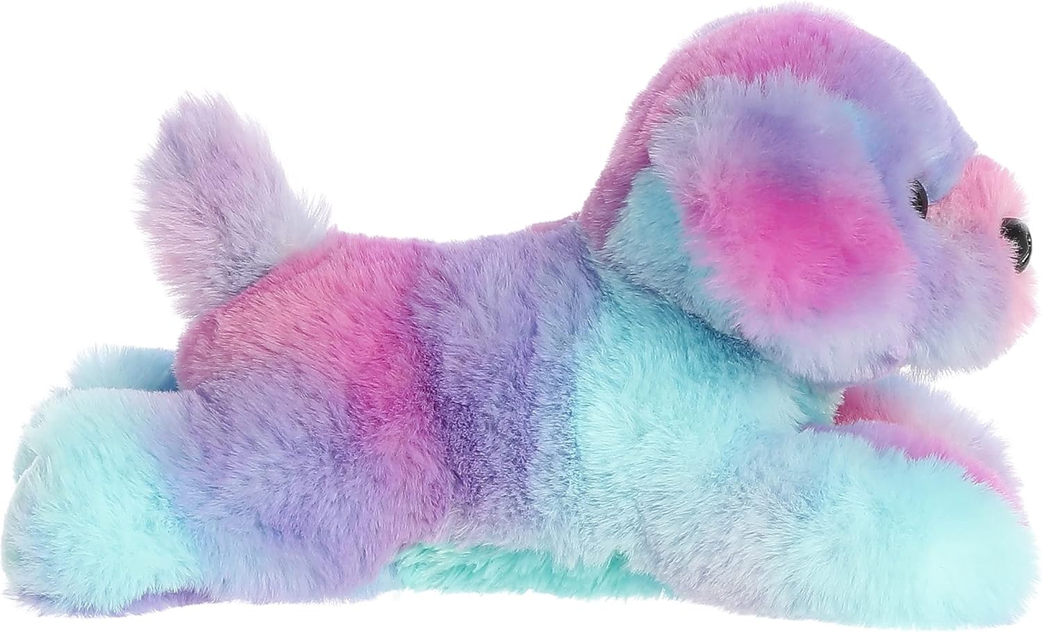 Aurora® Adorable Mini Flopsie™ Puppy Stuffed Animal - Mini Companions Ready for Playful Adventures - for Kids All Ages, Toddlers, Adults, and Families - Rainbow 8 Inches