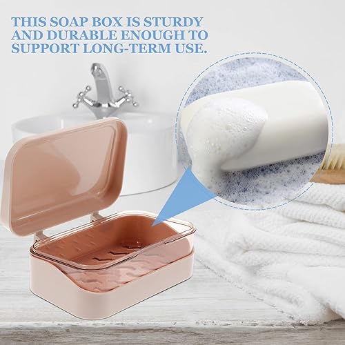 Miniatura 7 de Soporte para jabón de ducha, soporte para jabón de ducha, contenedor de jabón de viaje con tapa, estuche de ahorro de jabón, soporte portátil para