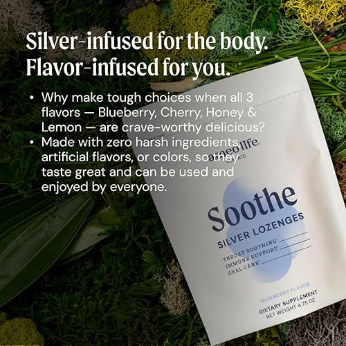 Miniatura 3 de Ameo Life Gotas líquidas de plata coloidal de 150 mcg con sabor a arándano, suplemento de apoyo inmunológico de 100 unidades, alternativa natural