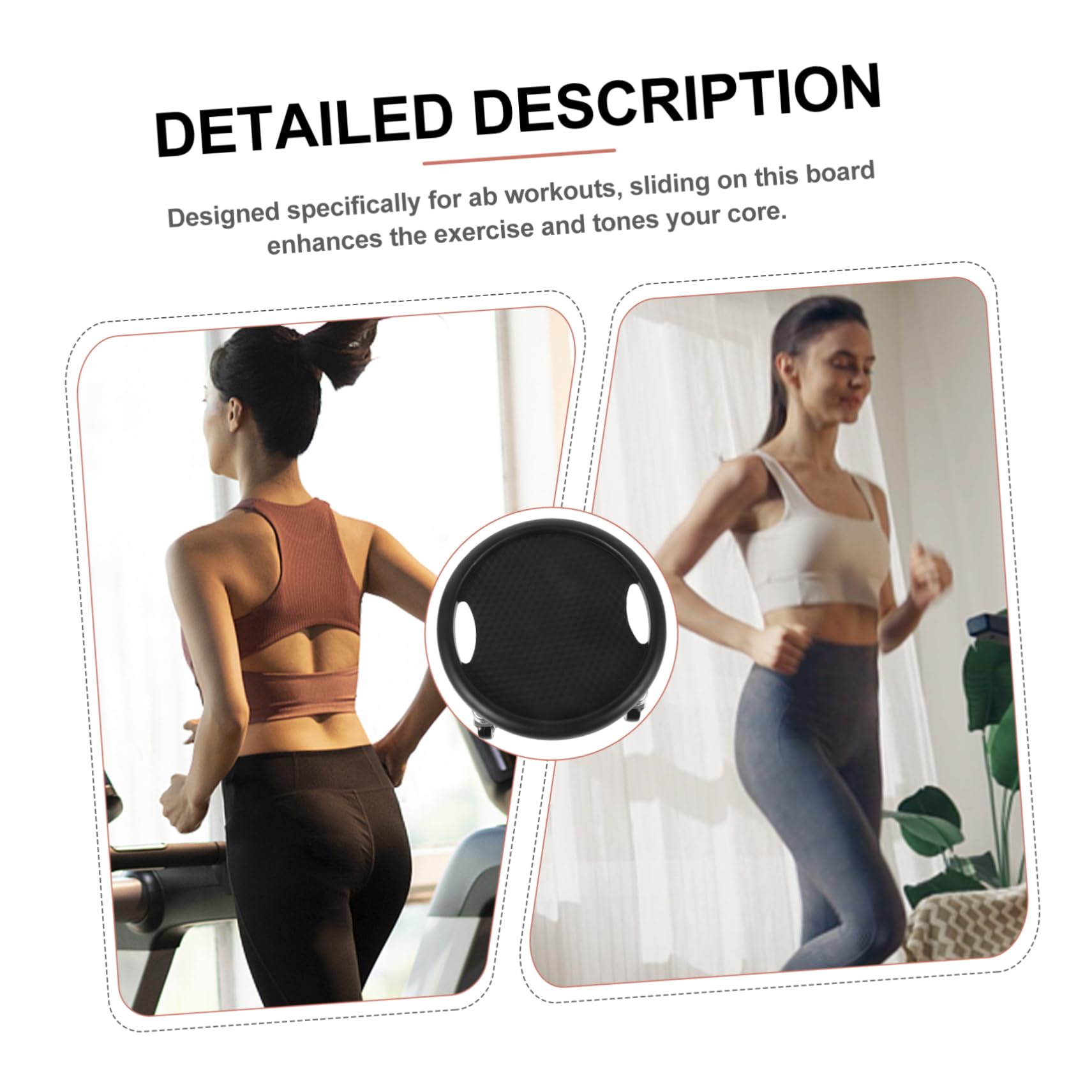 Supvox Leichte Gleitscheibe für Bauchmuskeltraining mit Silent Design und Kniepolster für Fitnessübungen zu Hause Fitness Übungsbrett aus Pp Gummi und Metall Zufällige Farbe