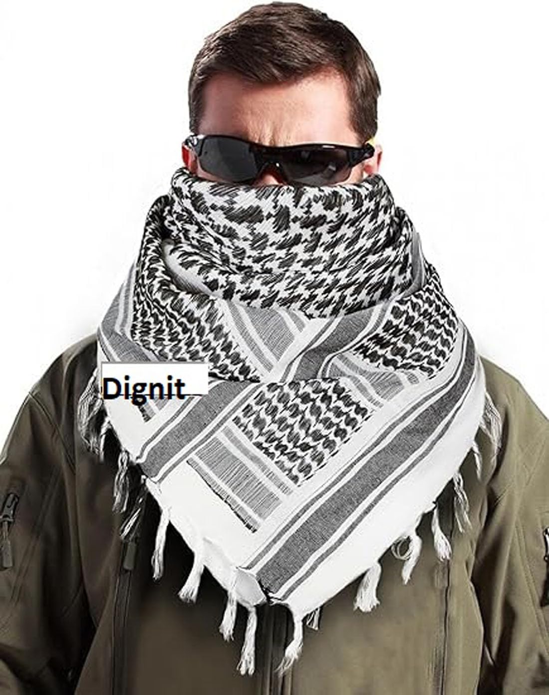 dignit Army Military Scarf Soldier Scarf Popular white black arfat shemagh desert scarf-picture-41