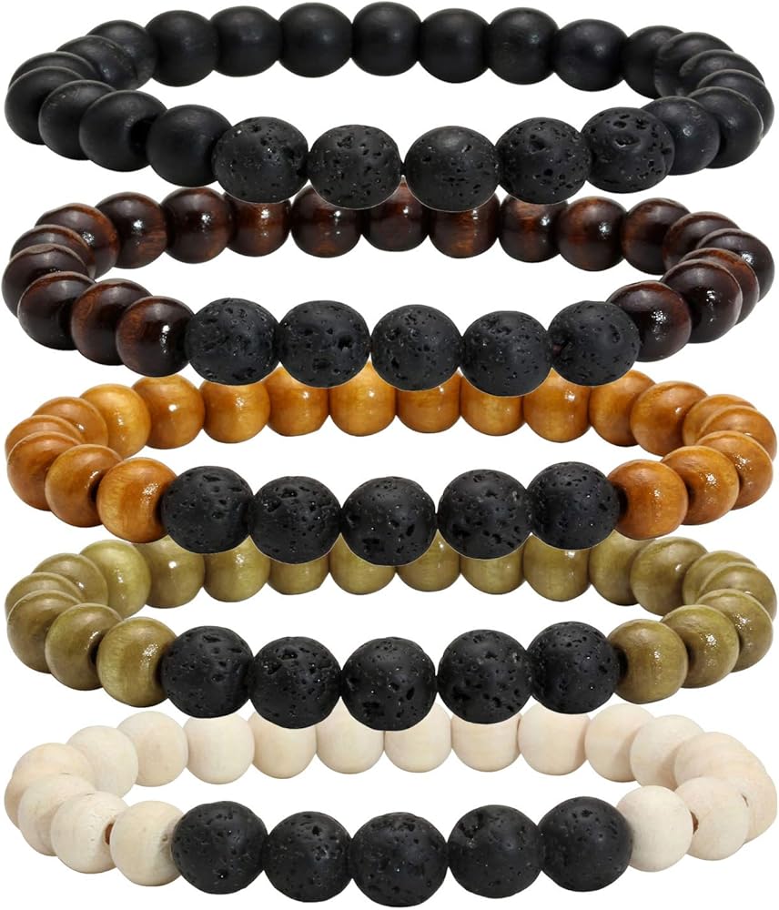 Milakoo 4 Pulseras De Cuero Trenzado Para Hombres Y Mujeres Jm