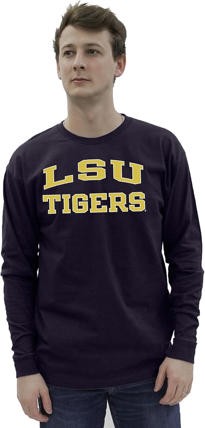 Blue 84 NCAA Mens Arched Team Color Long Sleeve T Shirt - Image 2