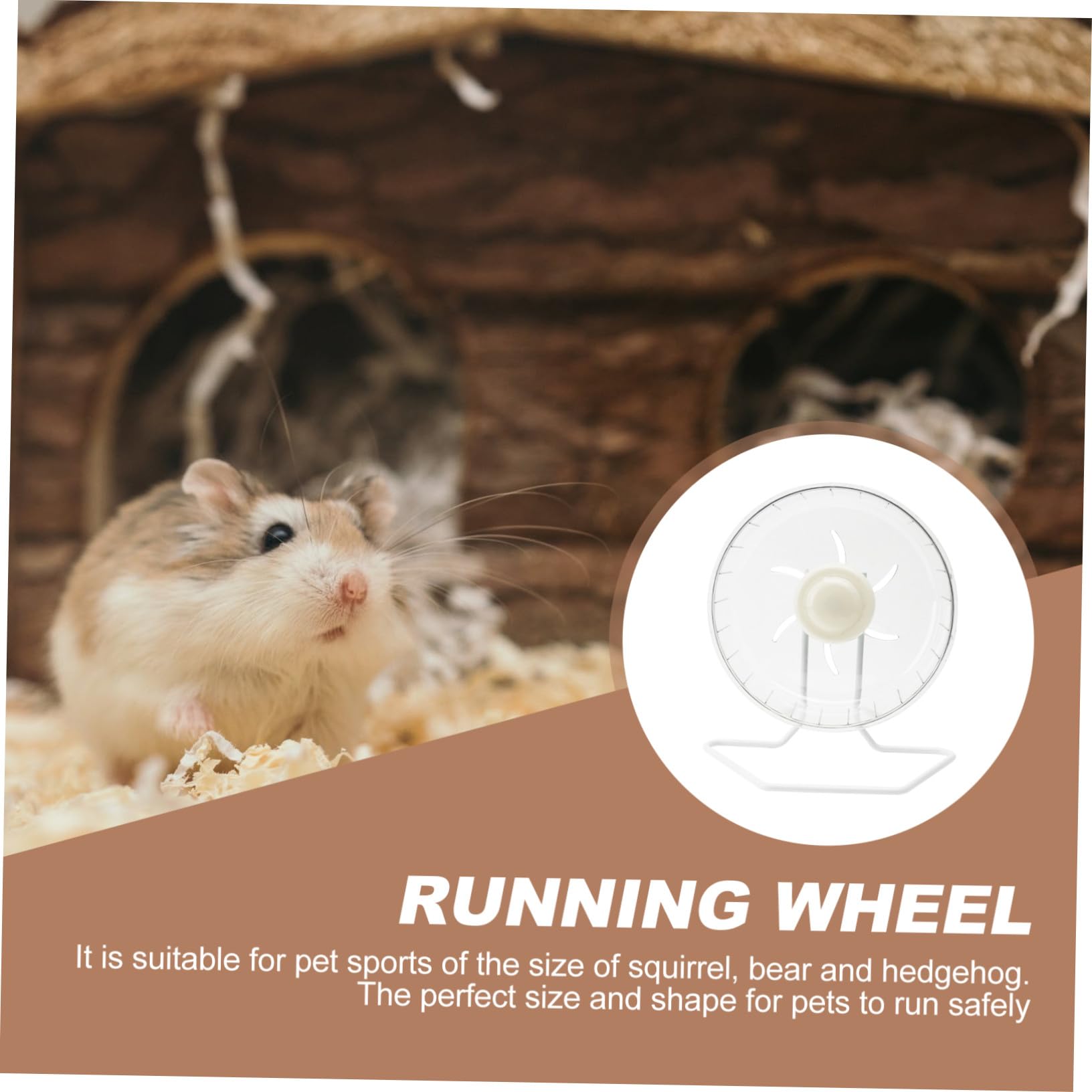 Leises Laufrad zur Bewegungsförderung und Gewichtskontrolle für Hamster aus Kunststoff und Eisen für Kleine Haustiere Wie Zwerghamster und Rennmäuse