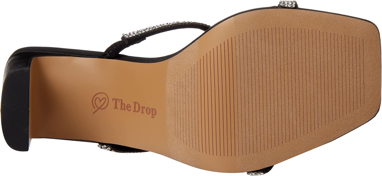 The Drop womens Avery Square Toe Two Strap High Heeled Sandal - Image 4