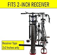 Vista 9 de Soporte de bicicleta de enganche de 2 pulgadas para montaje en enganche de automóvil, soporte para bicicleta eléctrica para automóvil, 2 bicicletas