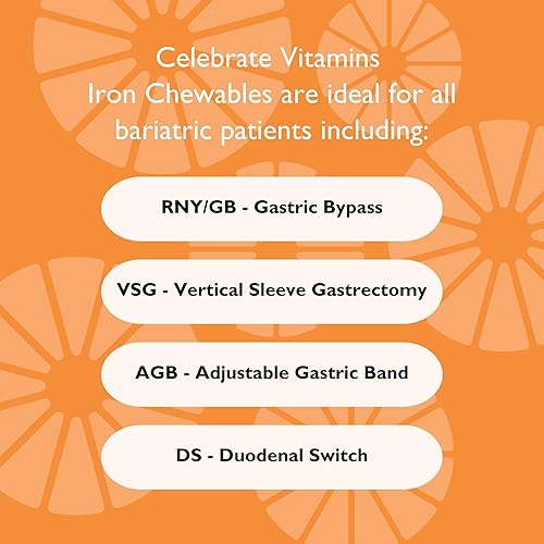 Miniatura 5 de Celebrate Iron+C 18mg Chewable Tangerine, 30 Count