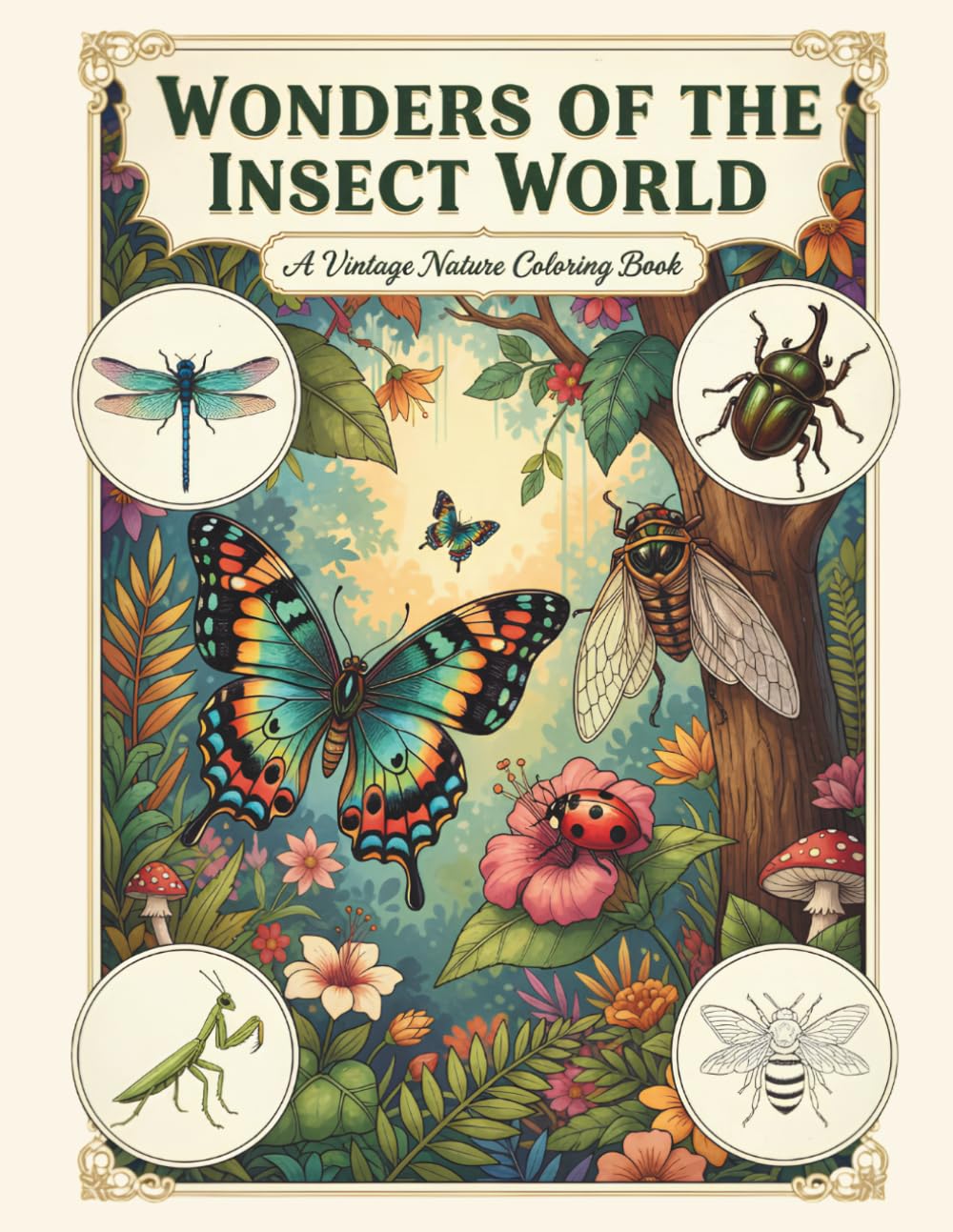 Wonders of The Insect World: A Coloring Journey Through Nature’s Smallest Wonders