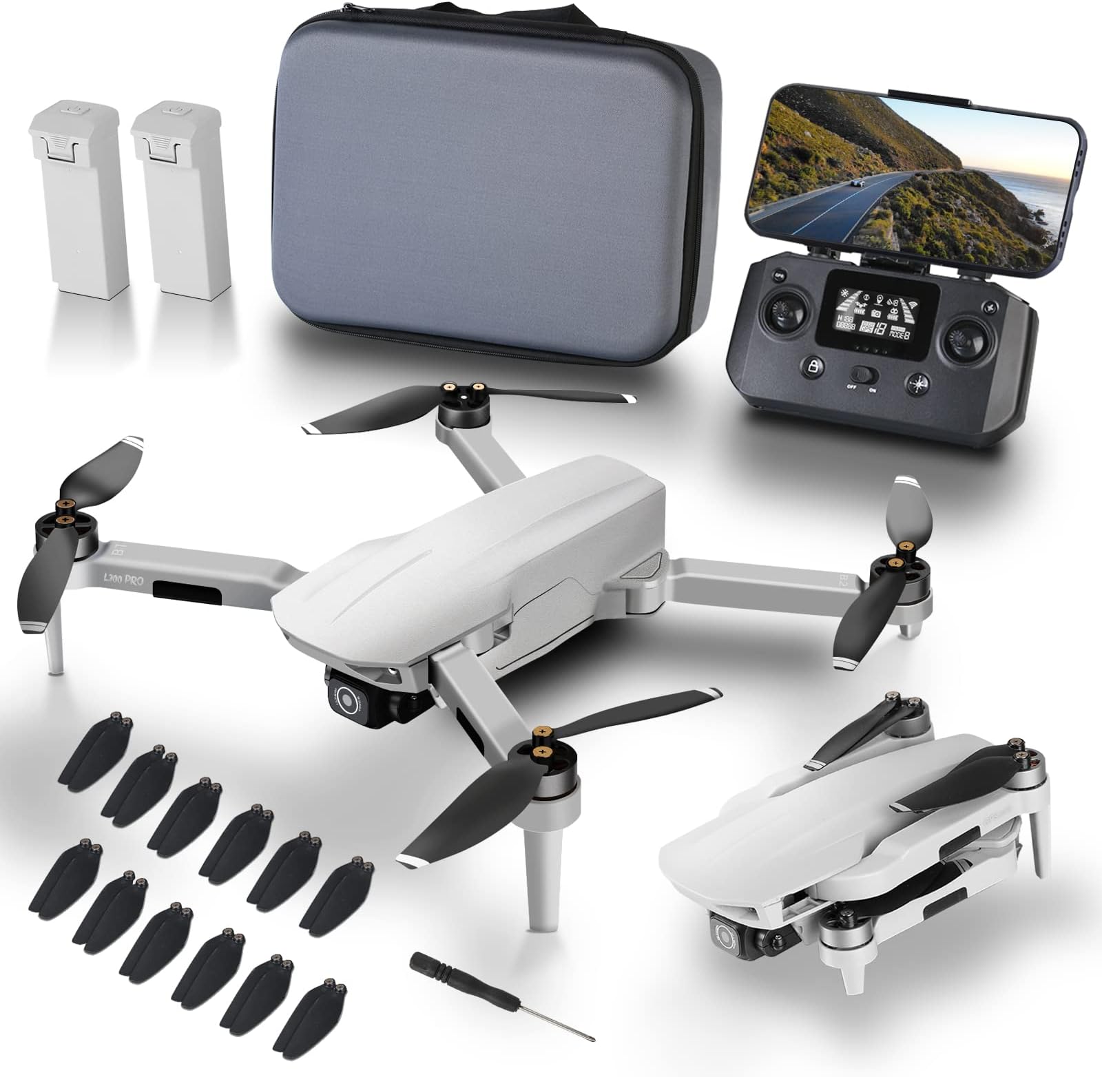 HX-25 Mini Drone télécommandé avec 4K HD Caméra Wifi FPV, 2.4GHz 6
