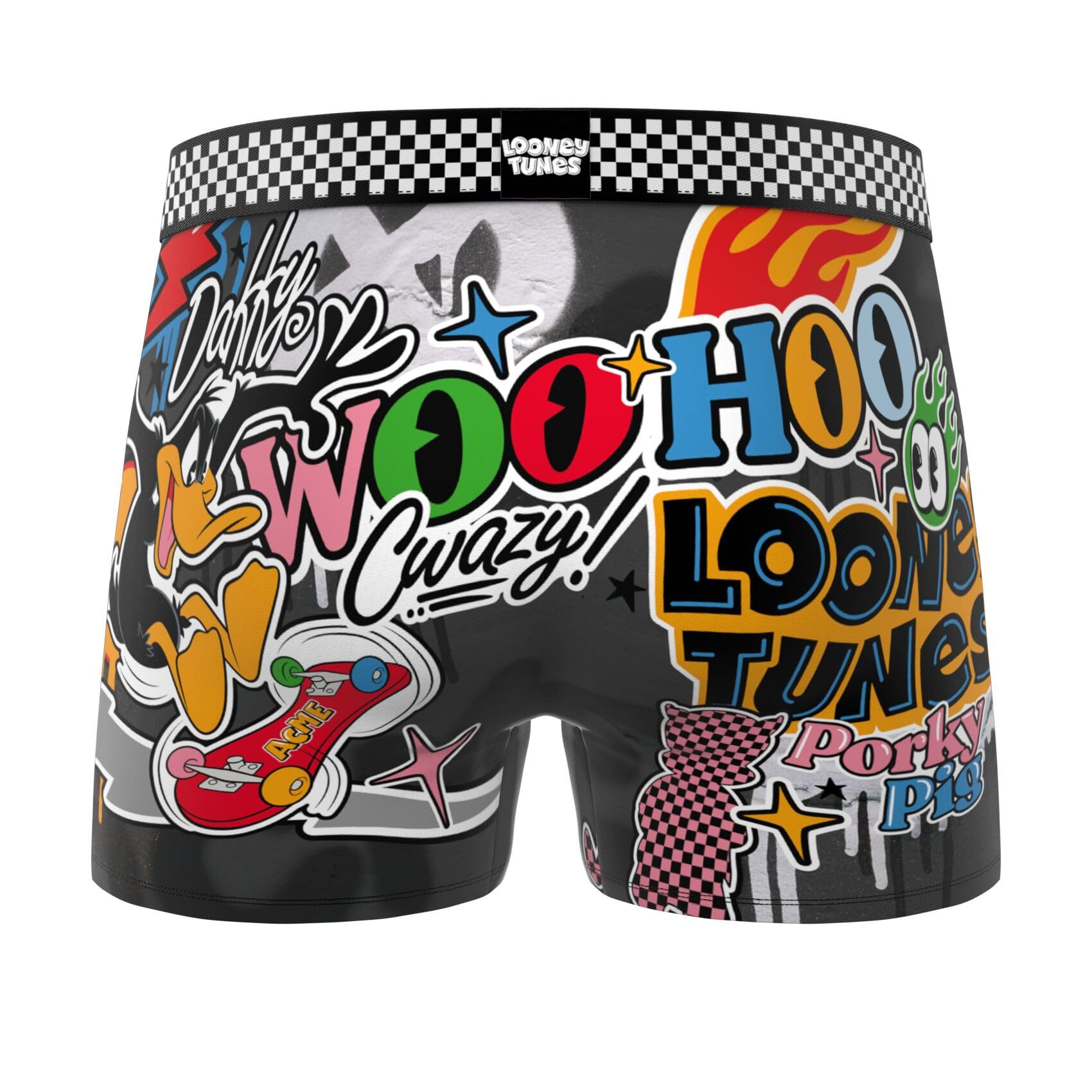 FREEGUN Boxer Enfant Looney Tunes, Caleçon Garçon Bugs Bunny, Daffy, Coyote et Taz (Lot de 4)