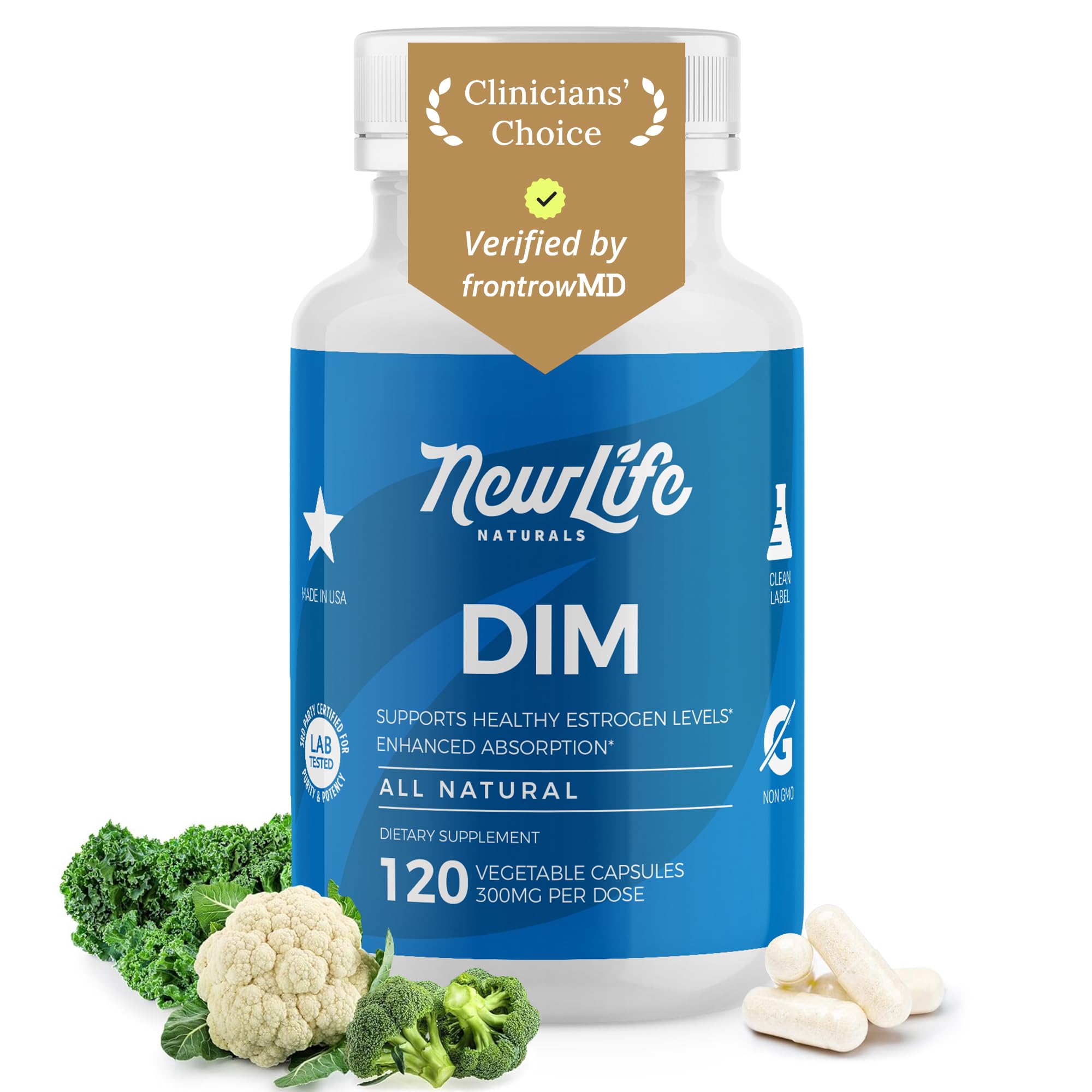 NewLife Naturals DIM Supplement - Hormone Balance for Women & Men, 60 Count — Amazon image 8