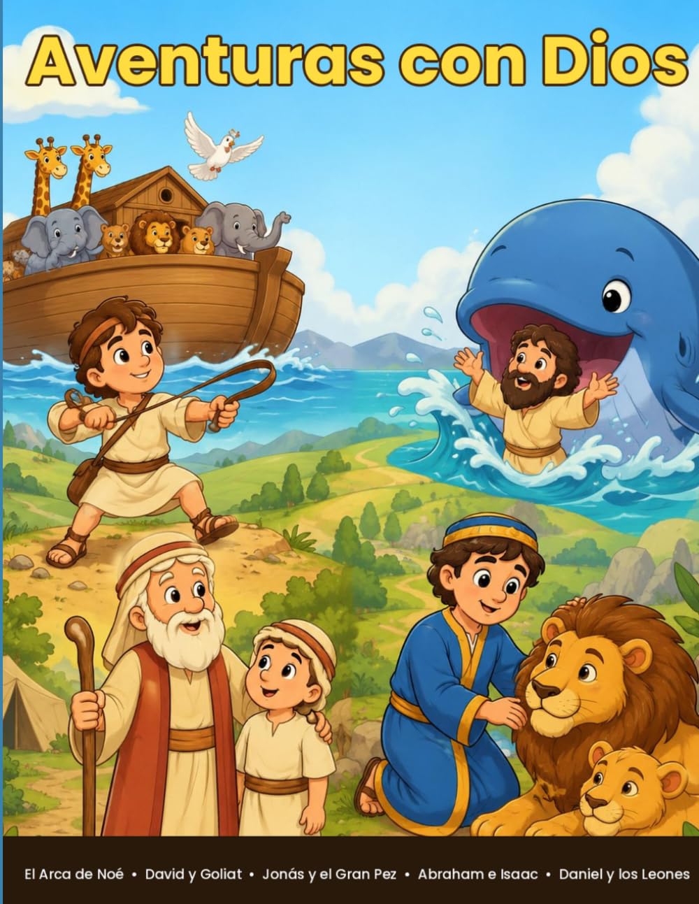 Aventuras con Dios: Libro de Colorear Bíblico para Niños