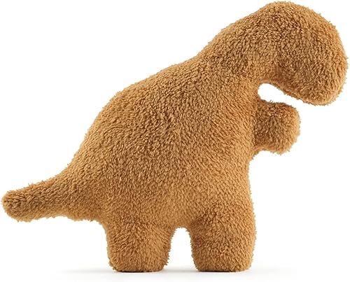 Yeqivo Dino - Almohada suave de pepita de pollo, almohada de pepita de dinosaurio con forma de dinosaurio, regalo para niños, adultos, novia (Tyran