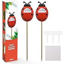 UNIWA Soil Moisture Meter, Plant Moisture Meter, Soil Hygrometer Sensor for Gardening, Farming, Indoor, and Outdoor Plants, Plant Water Monitor Gardening Gifts, No Batteries Required, 2-Pack
